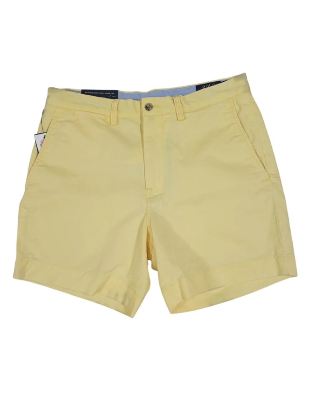 Polo Ralph Lauren Stretch Cotton Twill Chino Yellow Shorts Men 30 Inseam 6 NWT